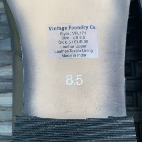 𝅺vintage Foundry Co. Corinne Shoe - Black Leather - Picture 13 of 15